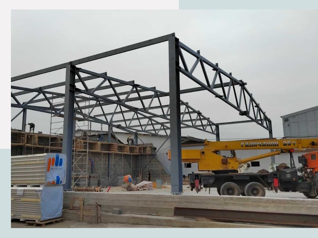 Строительство цехов в Воткинске