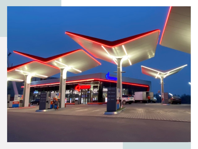 Навесы для АЗС в Воткинске