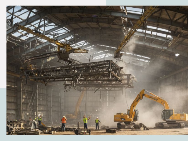 Демонтаж ангаров в Воткинске от 622 руб. за м²