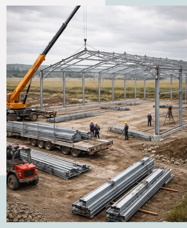 Строительство ангаров для сельхозтехники в Воткинске под ключ