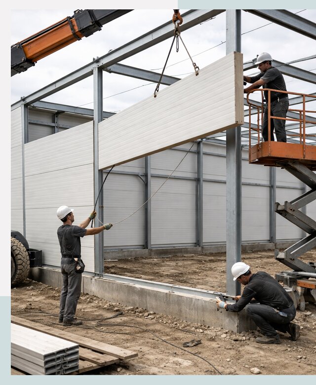 Строительство складов из сэндвич панелей в Воткинске под ключ